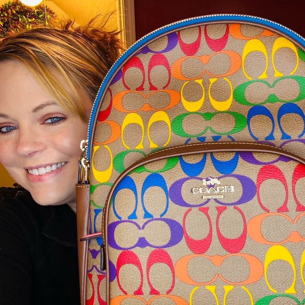 Large Coach Backpack/Pride collection